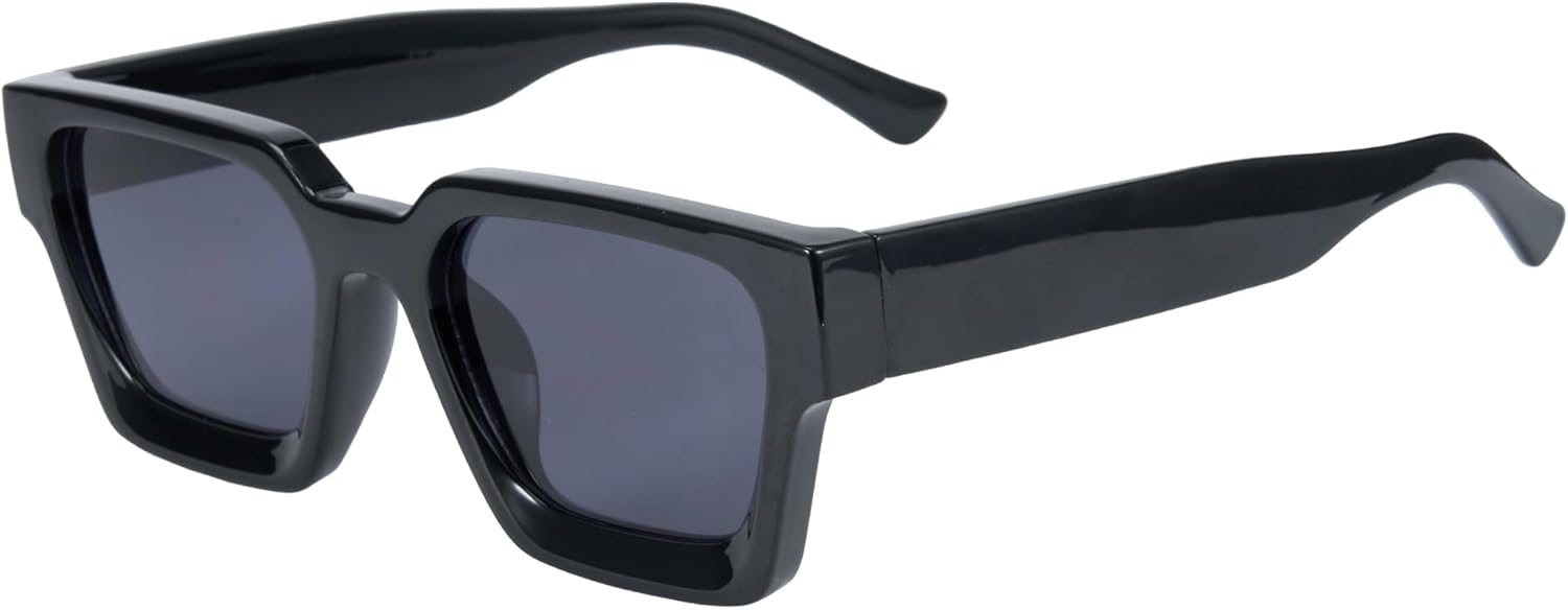 

Солнцезащитные очки Cyxus в квадратной массивной оправе для женщин и мужчин, не спутываются, в стиле ретро 90-х, с защитой UV400, артикул 1252, Frame:black+lens:black-grey