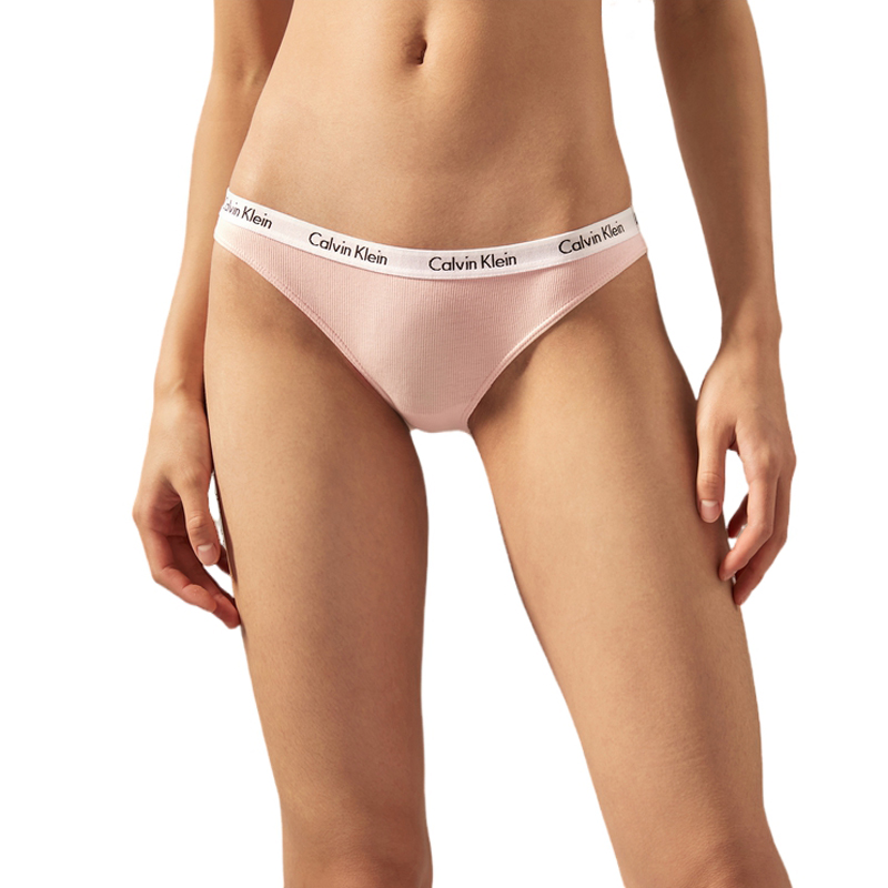 CALVIN KLEIN Трусы женские 3 шт, D4H-Космический черный/Кокосовый серый/Медово-розовый — фото 2