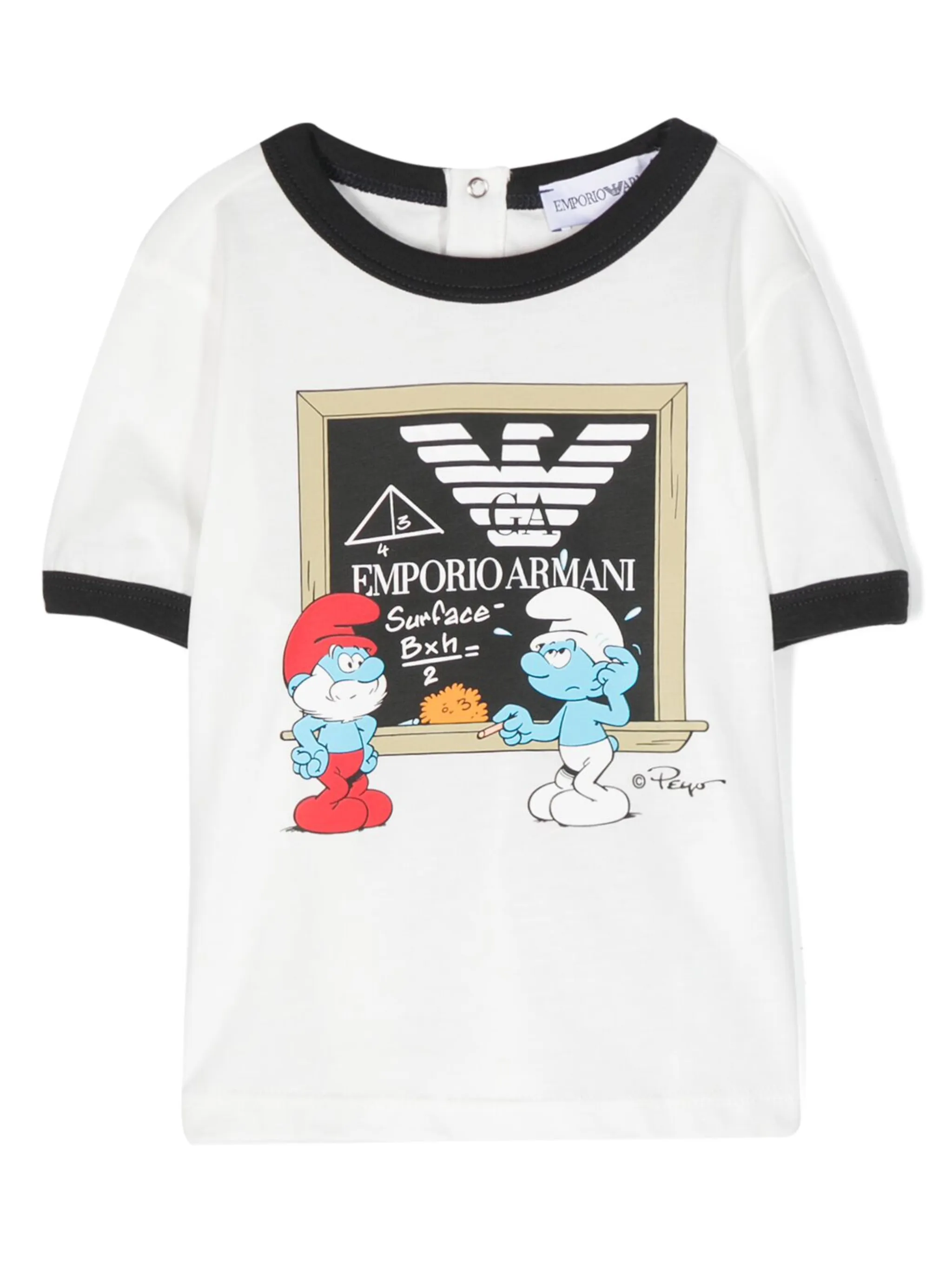 

Футболка с графичным принтом Emporio Armani Kids, белый