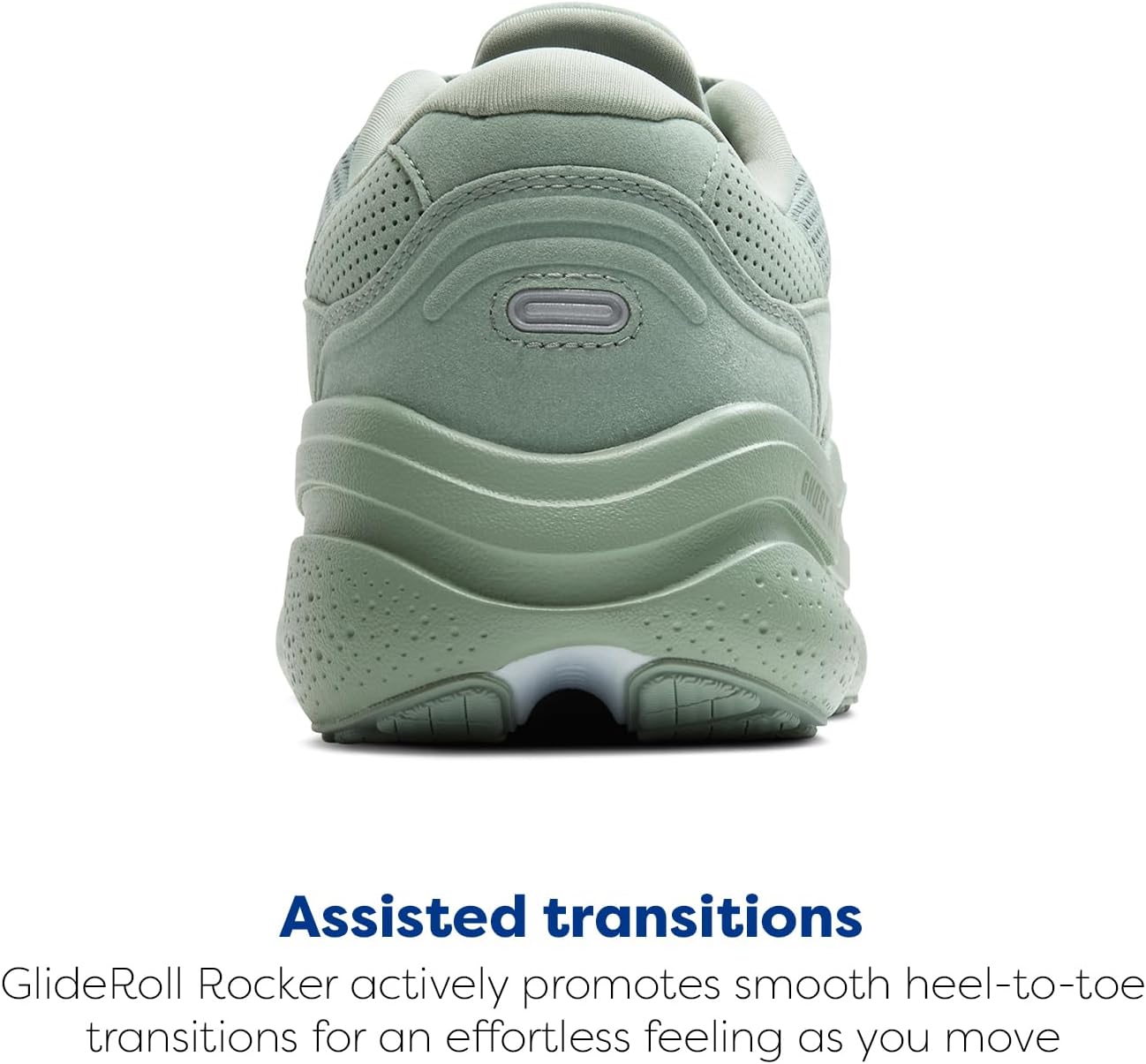 Мужские кроссовки Brooks Ghost Max из замши и кожи нейтральной модели для бега и ходьбы, зеленый — фото 4