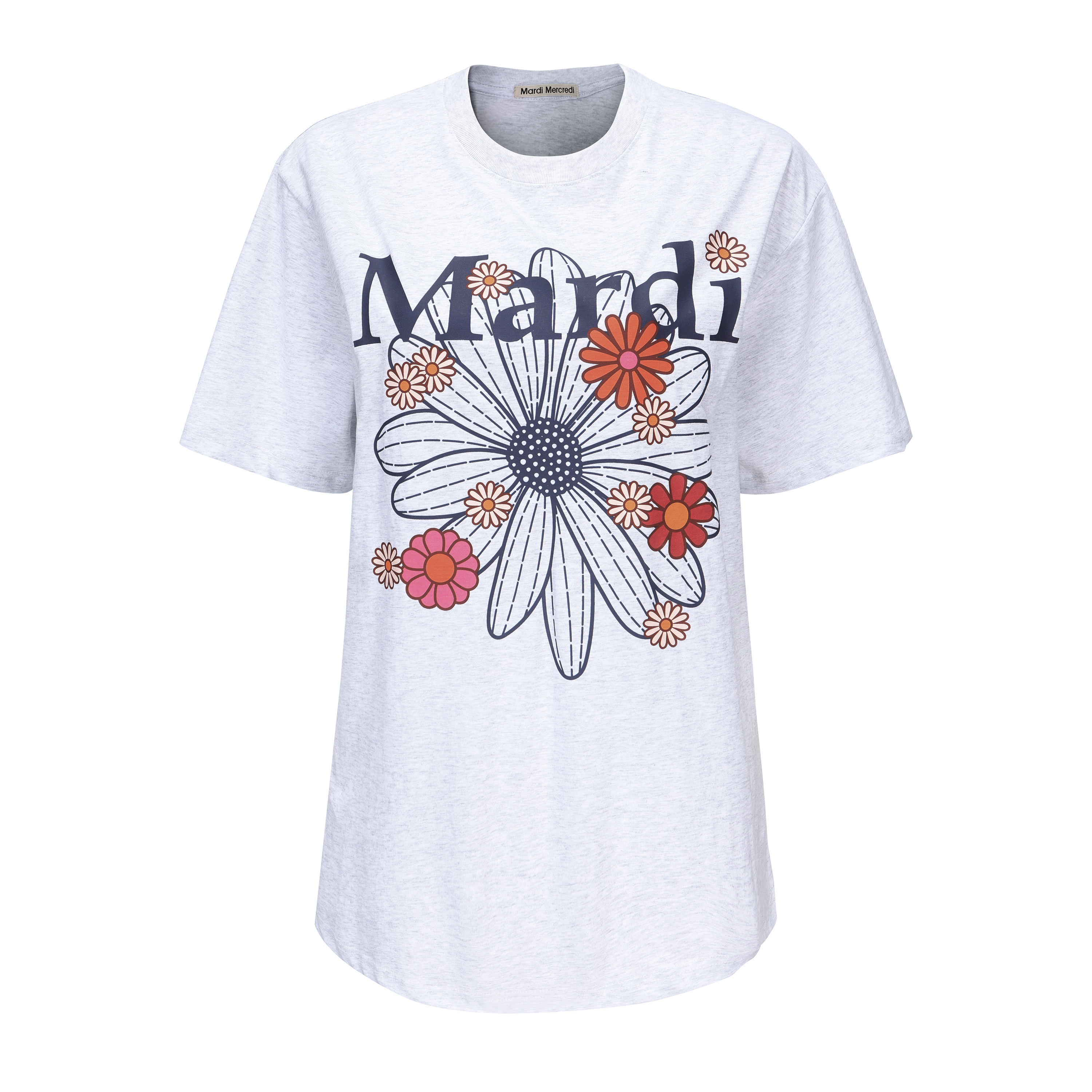 

Футболка в корейском стиле унисекс MARDI MERCREDI, Dusty Gray (Warm Day Brown)