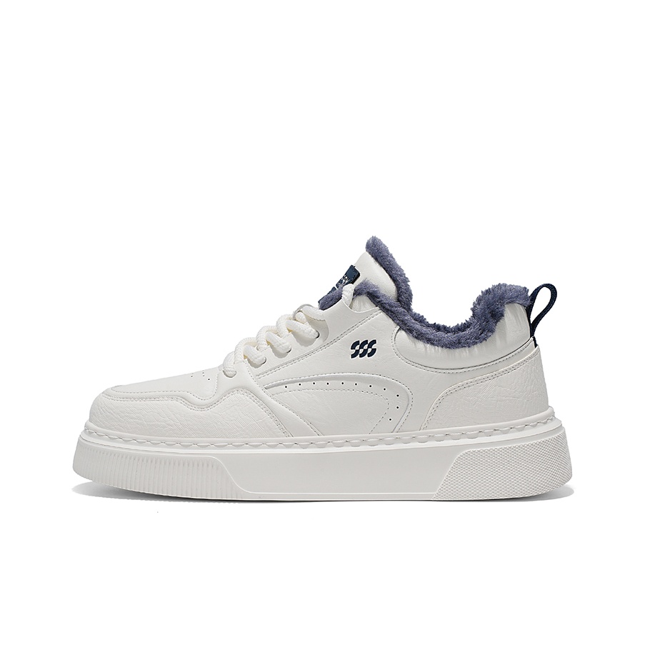 

Мужские скейтерские кеды Low top HLA, белый синий (fleece-lined)