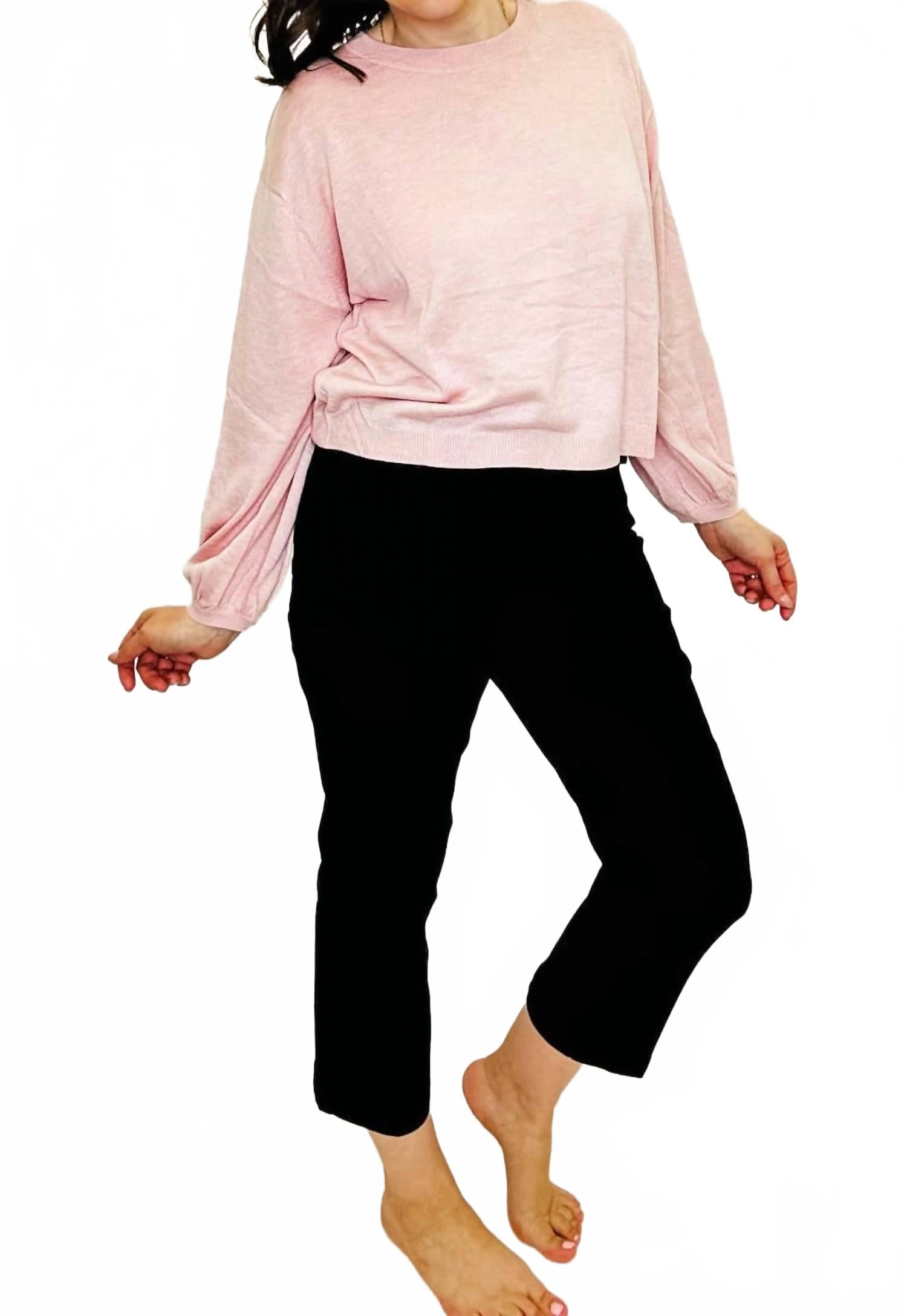 

Джинсы Audrey Pull-On Straight Crop черного цвета Tribal, черный