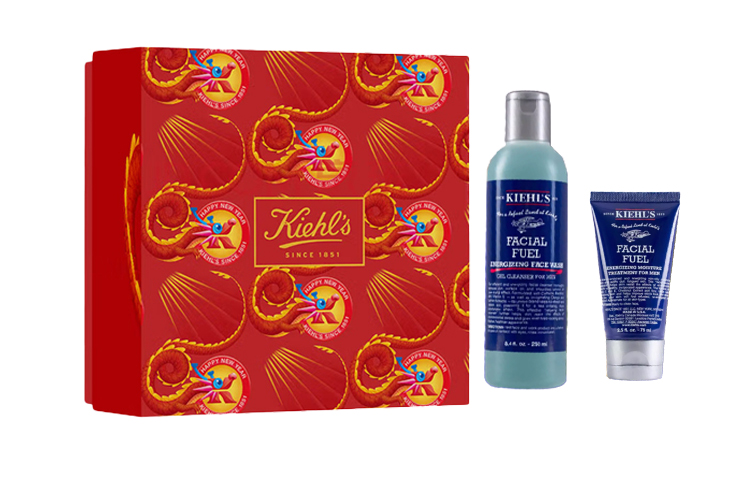 Набор мужской косметики Kiehl's Facial Fuel: очищающий гель и тоник для лица, 250 мл + 250 мл — фото 2