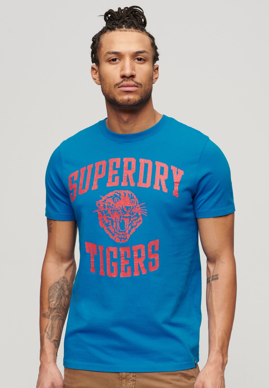 

Футболка с принтом TRACK FIELD ATHLETIC GRAPHIC Superdry, синий
