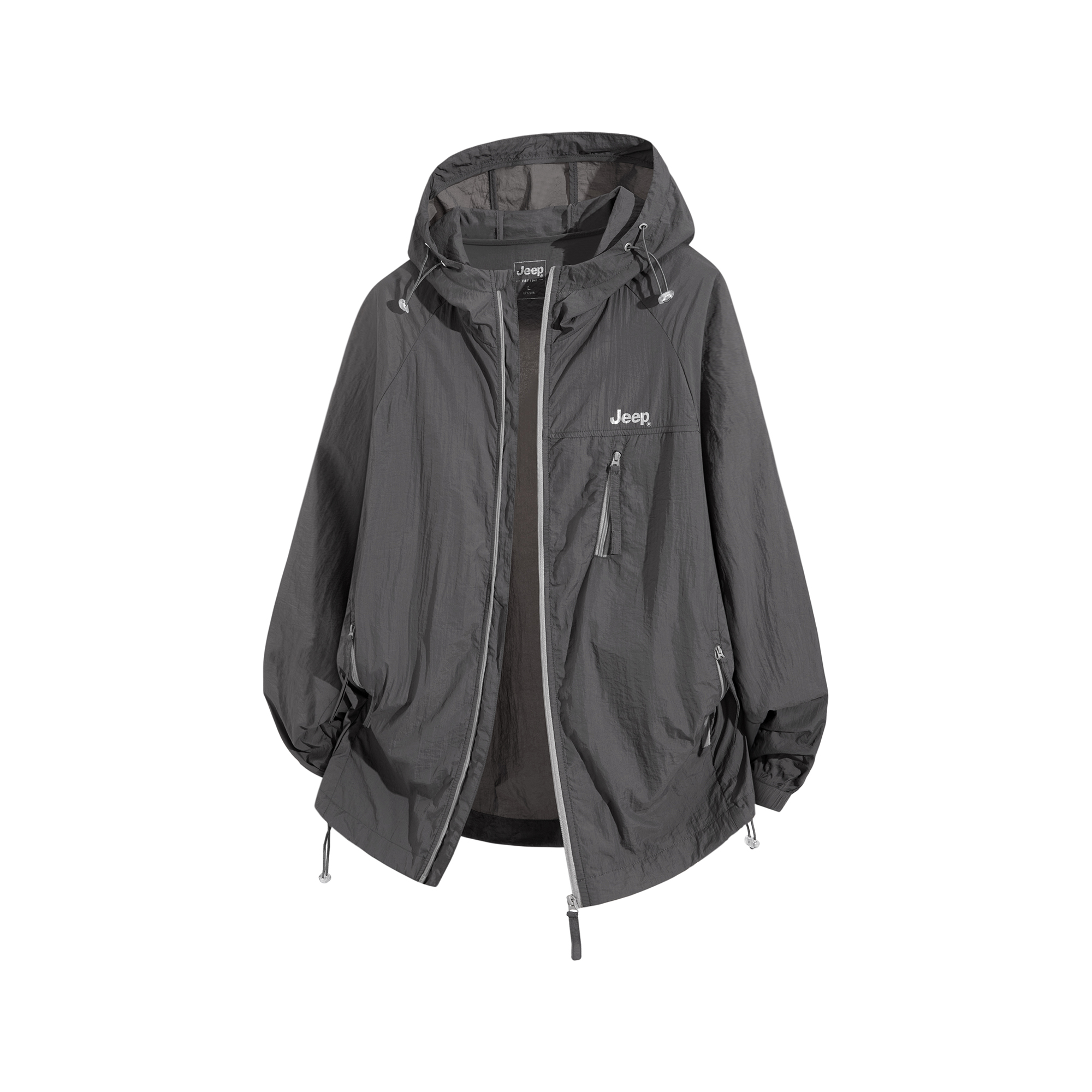 

Одежда для защиты от солнца Unisex Jeep, темно-серый[cooling technology]