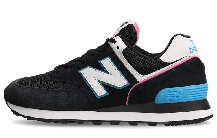 Кроссовки New Balance NB 574, черный/белый/голубой