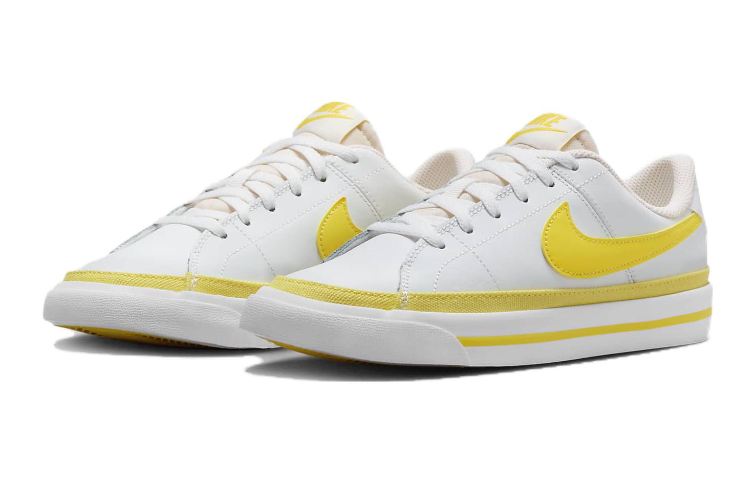 Nike Court Legacy GS 'Opti Yellow', Белый Желтый — фото 3