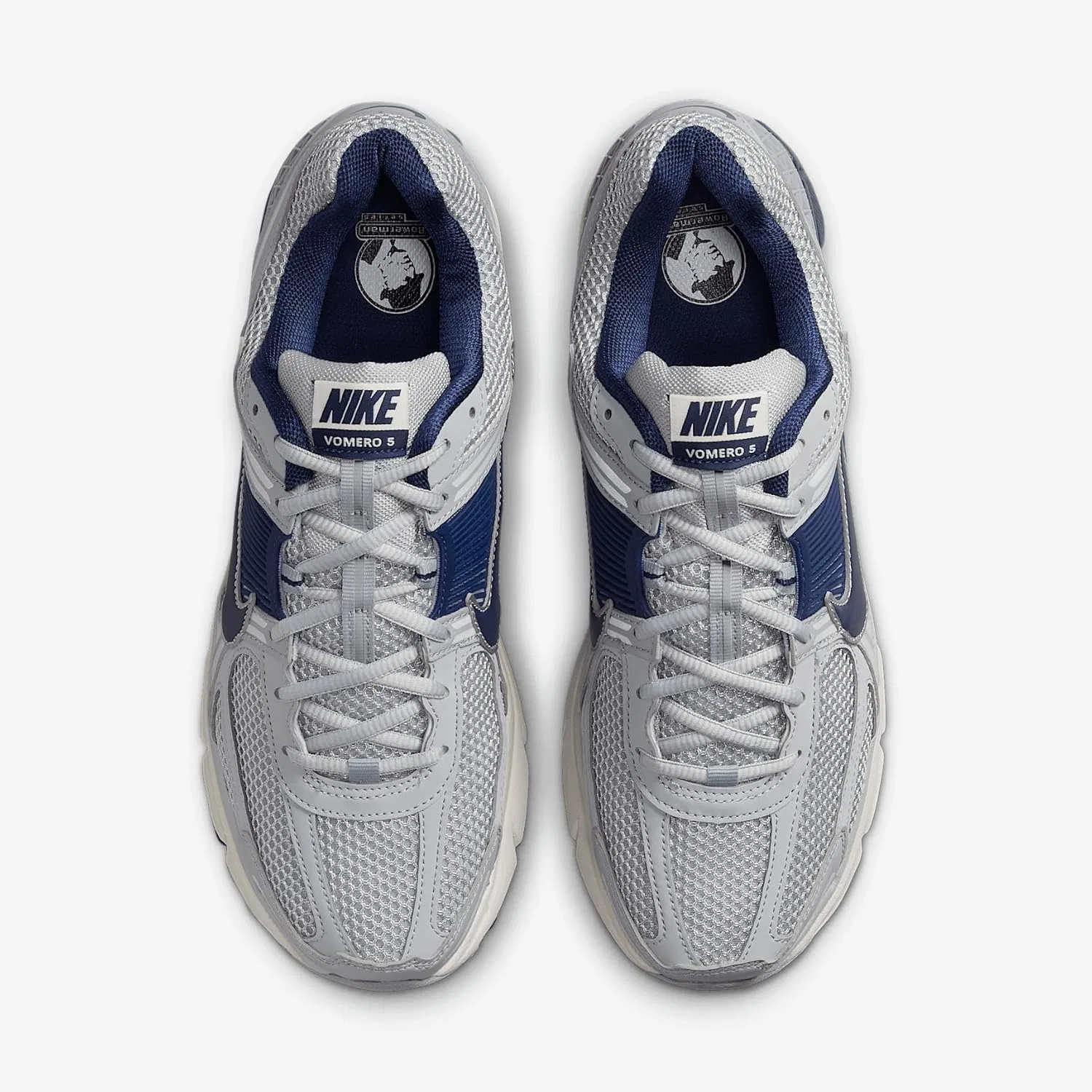 Кроссовки мужские Nike Zoom Vomero 5, цвет Vast Grey/Wolf Grey/Pale Ivory/Blue Void — фото 4