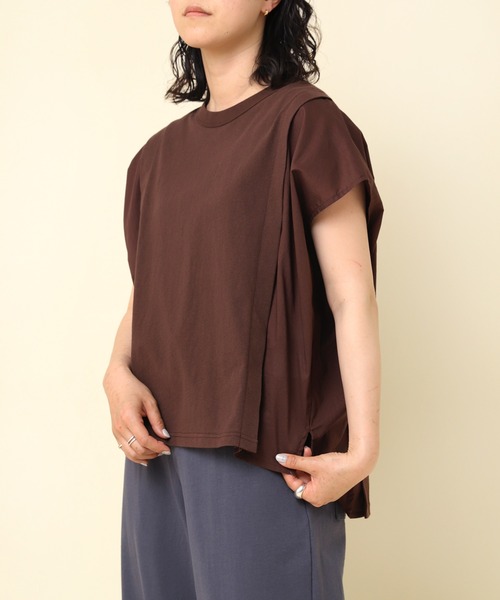 

Футболка с французским рукавом RNA-N, темно-коричневая