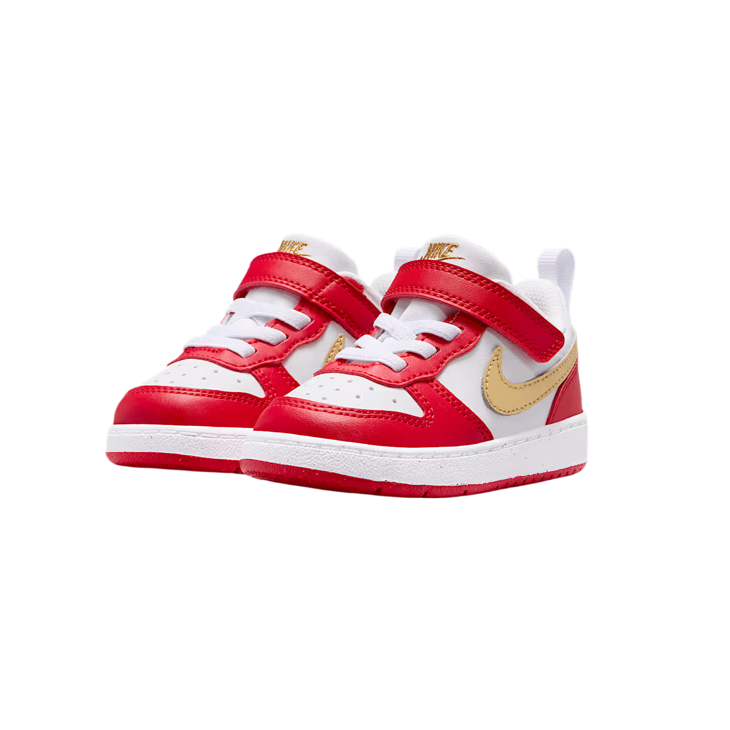 Low top Toddler Shoes Infant And Toddler Nike, белый/university красный/белый/metallic — фото 4
