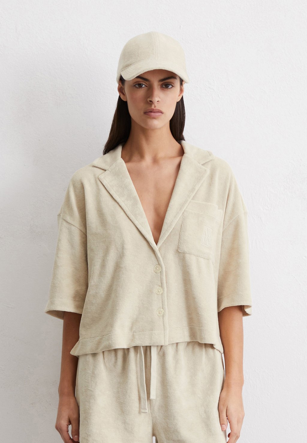 

Блузка на пуговицах RELAXED SOFT Marc O'Polo, светло-серый