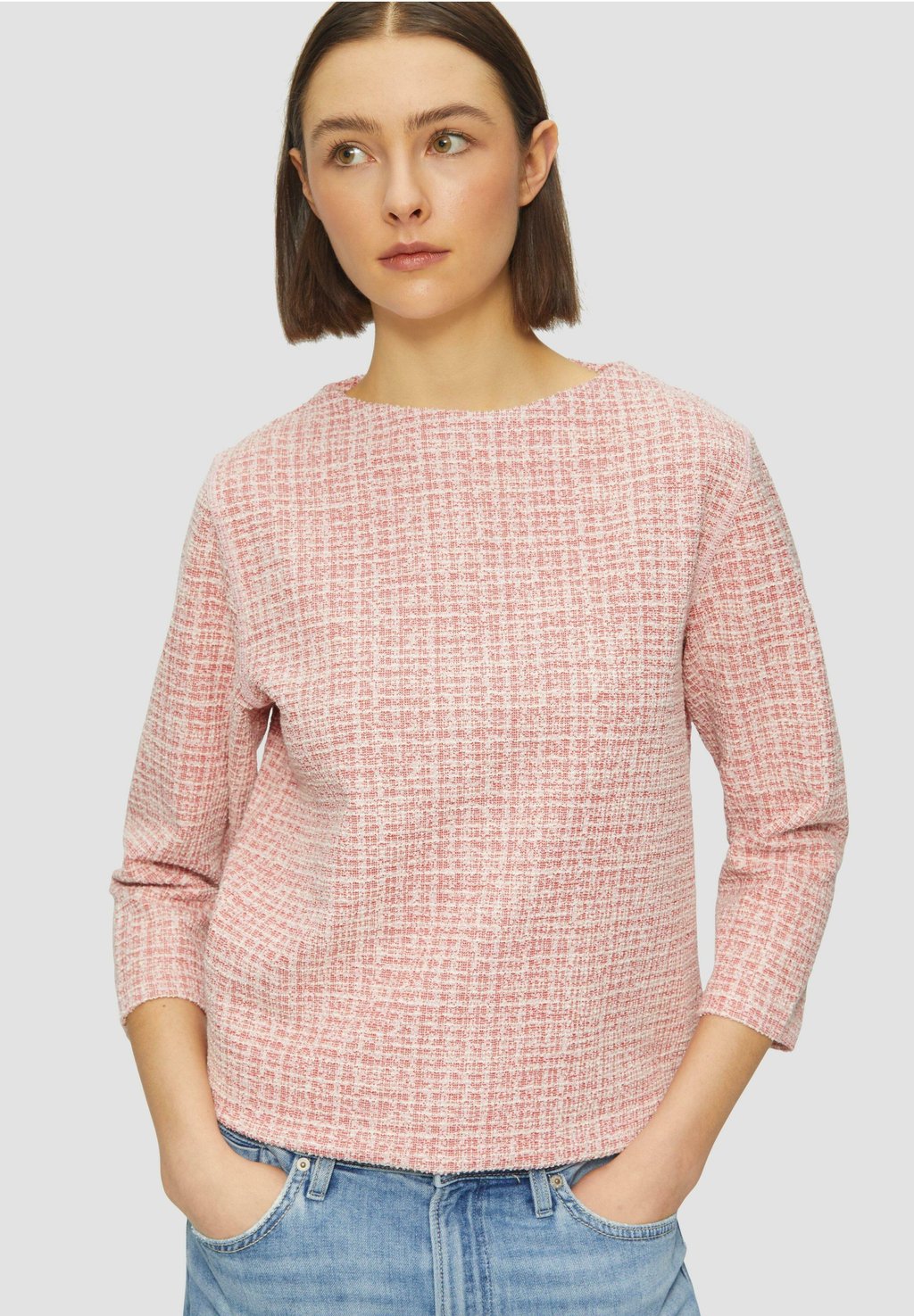 

Джемпер RELAXED FIT MIT 3/4 ÄRMELN s.Oliver, светло-розовый
