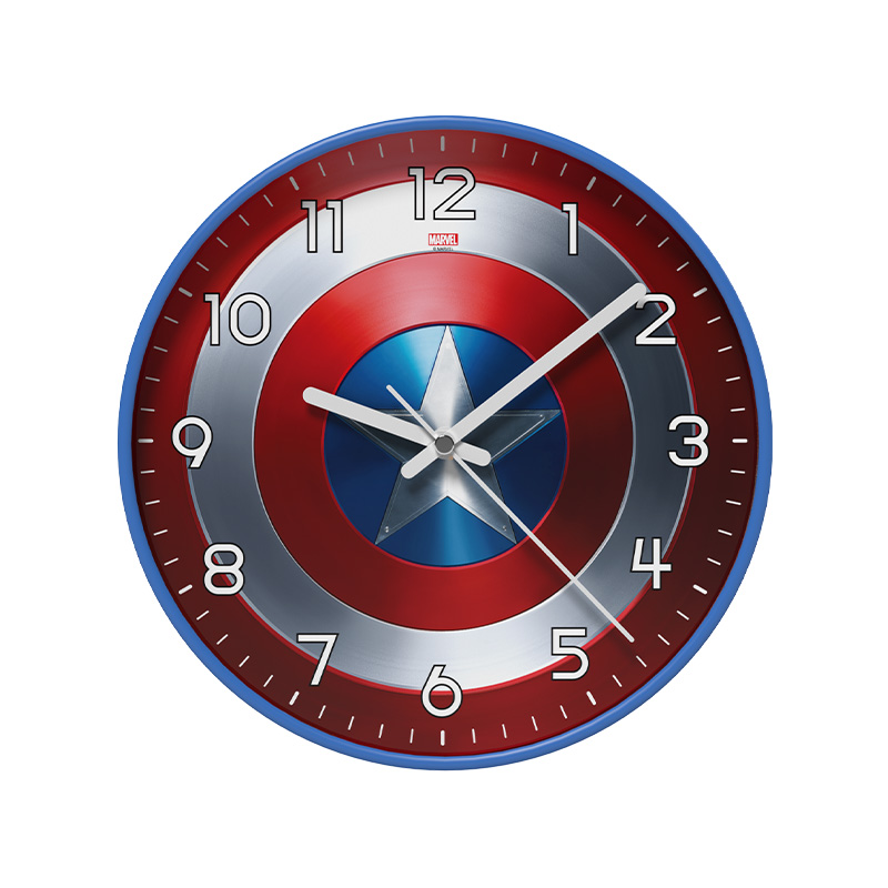 

Disney Часы Electronic Movement Wall Clock Unisex, Captain America Wall Clock-Red