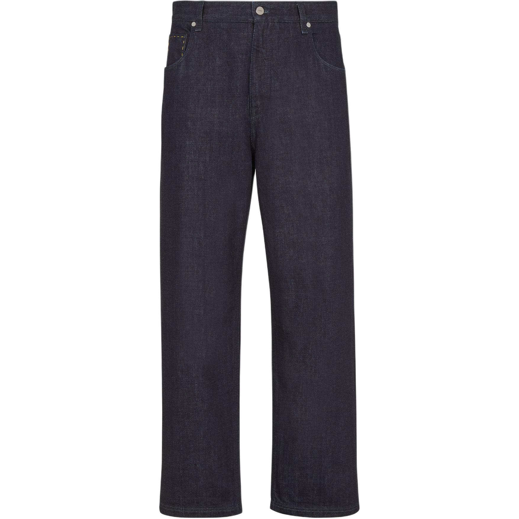 

Fendi Джинсы SS25 мужские темно-синие