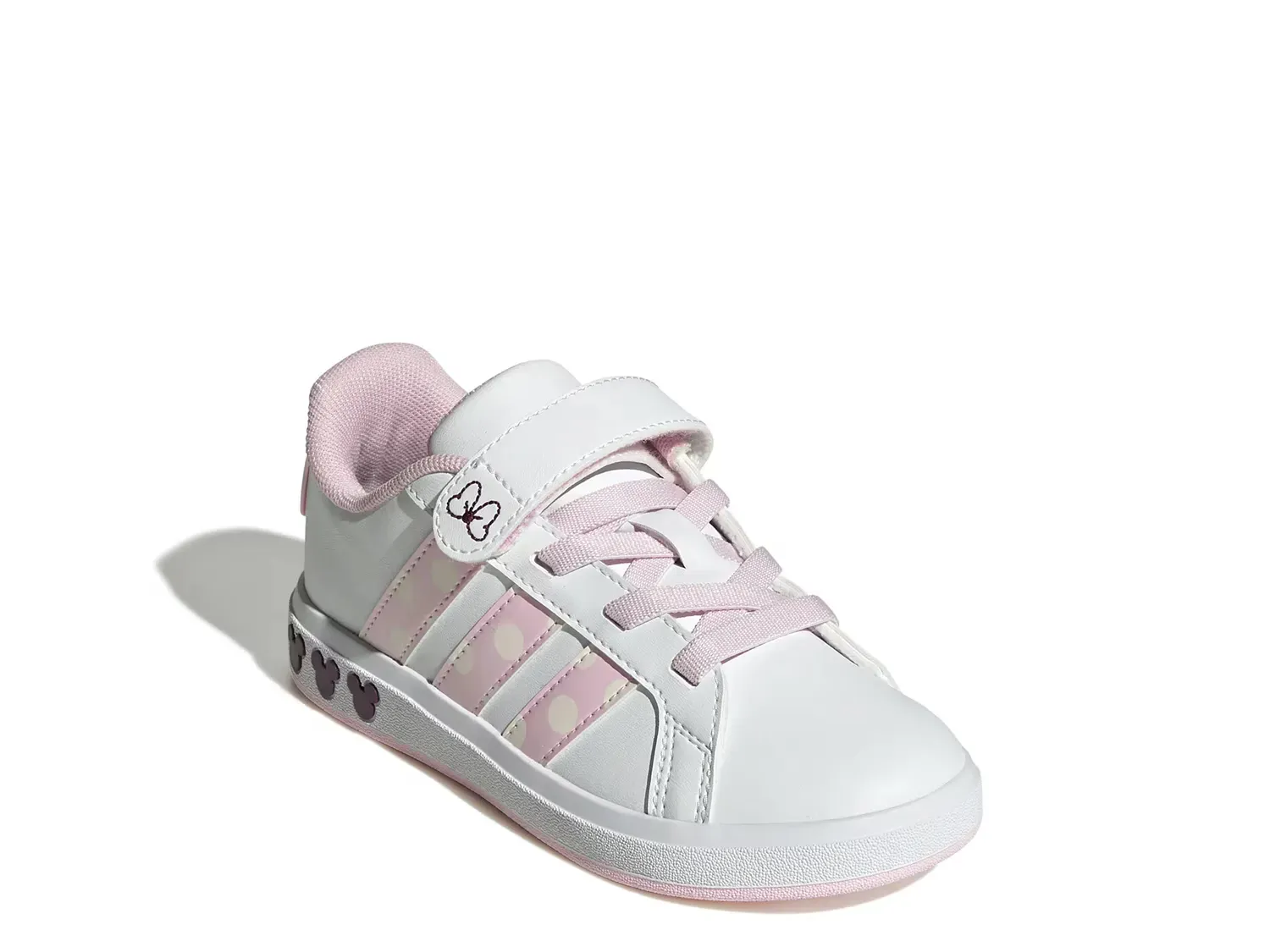 

Кроссовки Minnie Mouse Grand Court - детские Adidas, White/Pink