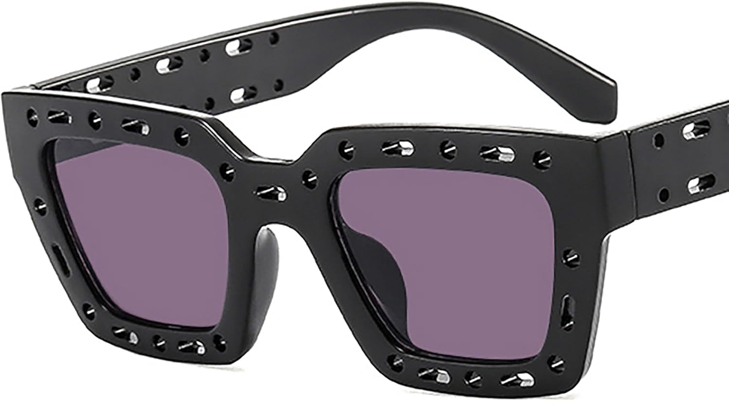 

Модные яркие солнцезащитные очки для женщин, винтажные солнцезащитные очки для мужчин, очки в полой оправе, квадратные и прямоугольные, в стиле хип-хоп, очки в стиле Y2K Generic, E