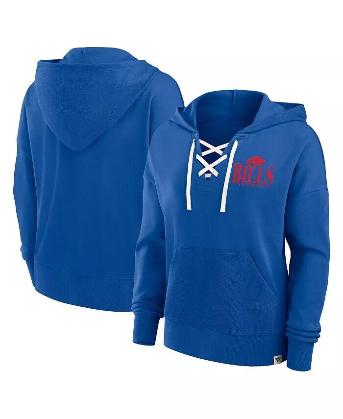 

Женская толстовка с капюшоном Royal Buffalo Bills Blitz Left Lace-Up Fanatics