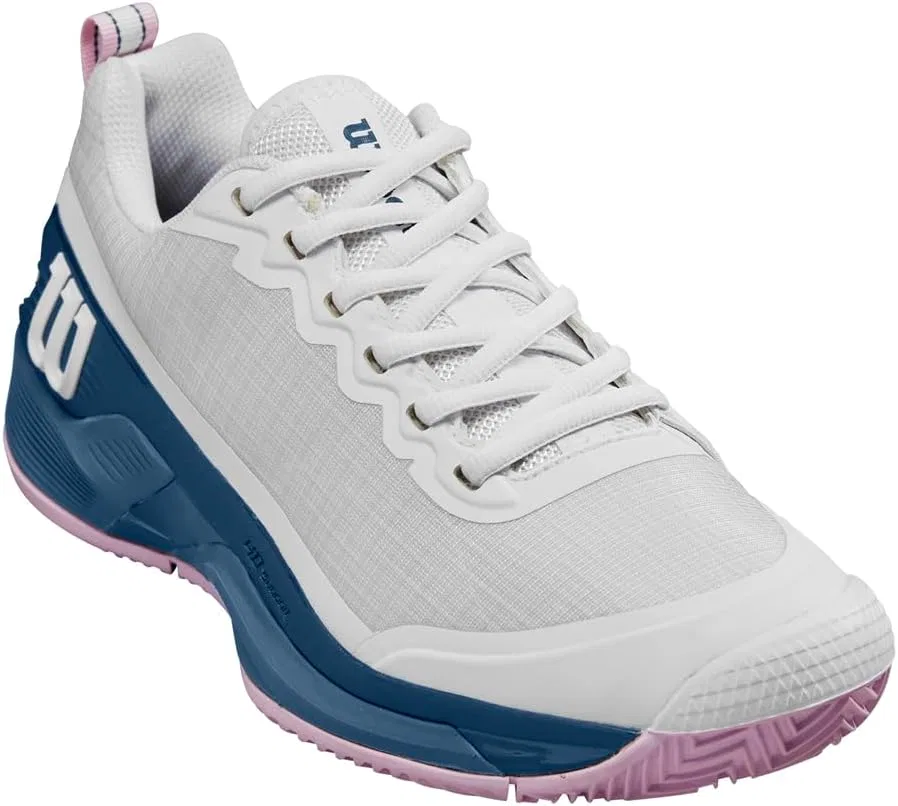 Кроссовки теннисные Wilson Rush Pro 4.5 Clay, White Ensign Blue Pirouette — фото 2