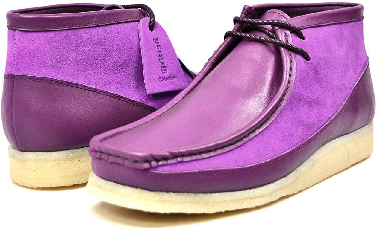 

Коллекция British Walkers Мужские кожаные и замшевые ботинки на шнуровке British Collection, фиолетовый