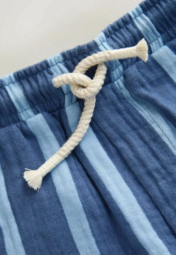 Текстурированные брюки на резинке Next, Blue Navy Striped — фото 2