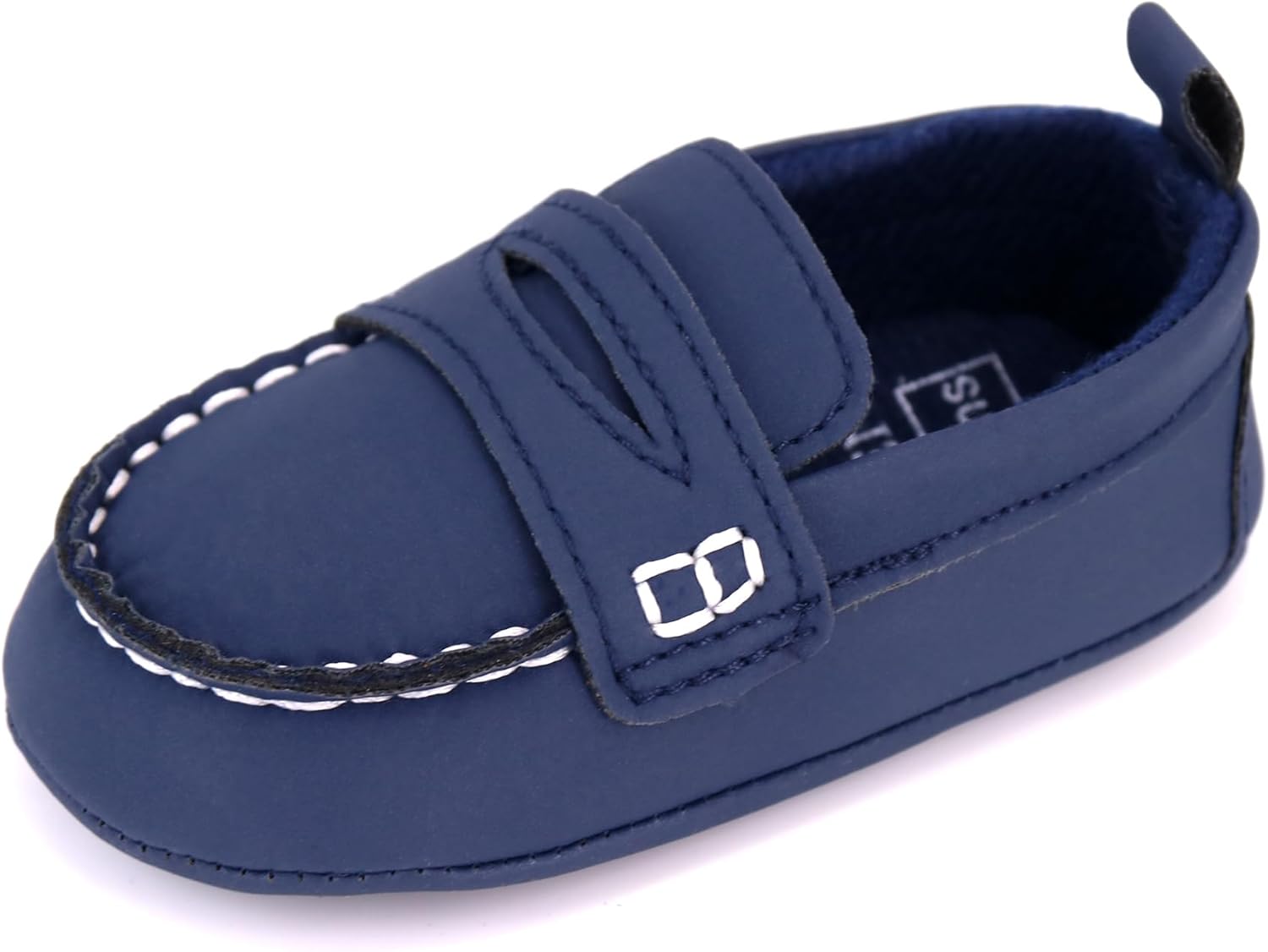 

Детские мокасины LONSOEN для девочек и мальчиков, обувь для первых шагов, темно-синий