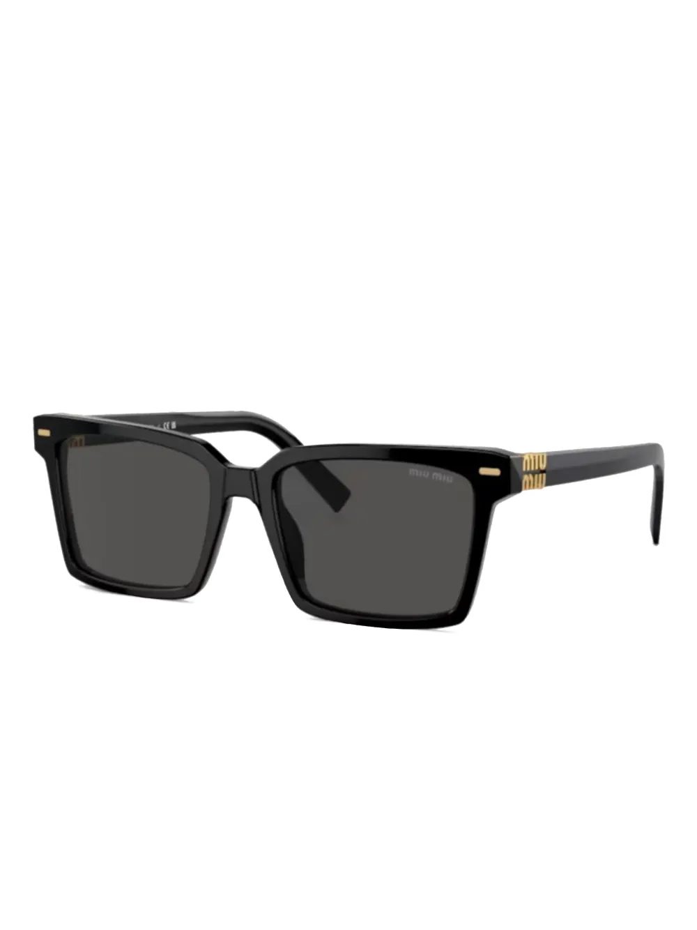 

Солнцезащитные очки в квадратной оправе с логотипом Miu Miu Eyewear, черный
