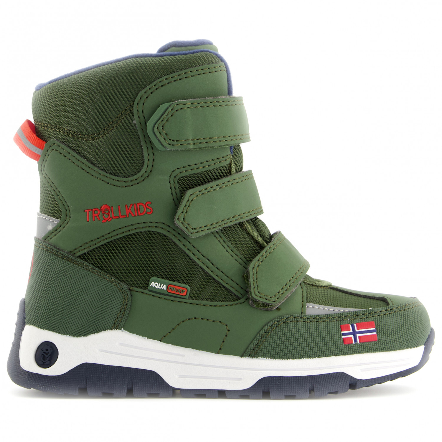 

Зимние ботинки Trollkids Kid's Lofoten Winter Boots, цвет Forest Green/Flame Orange