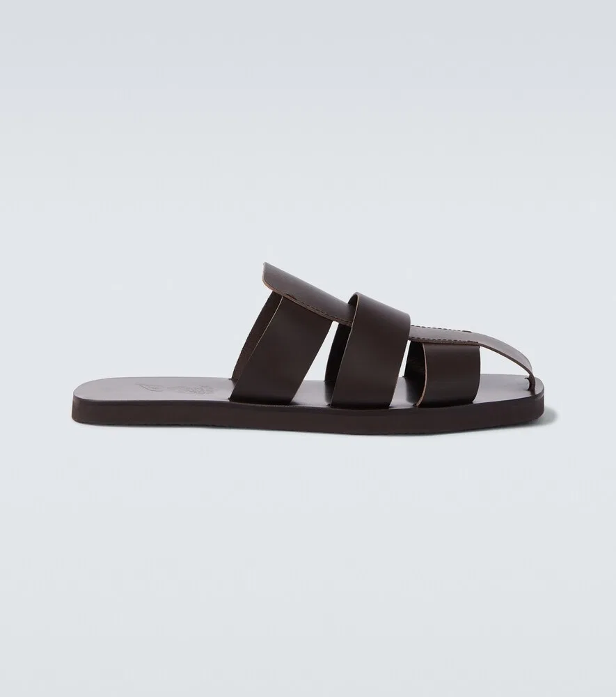 Кожаные рыбацкие сандалии Андреас Ancient Greek Sandals, коричневый