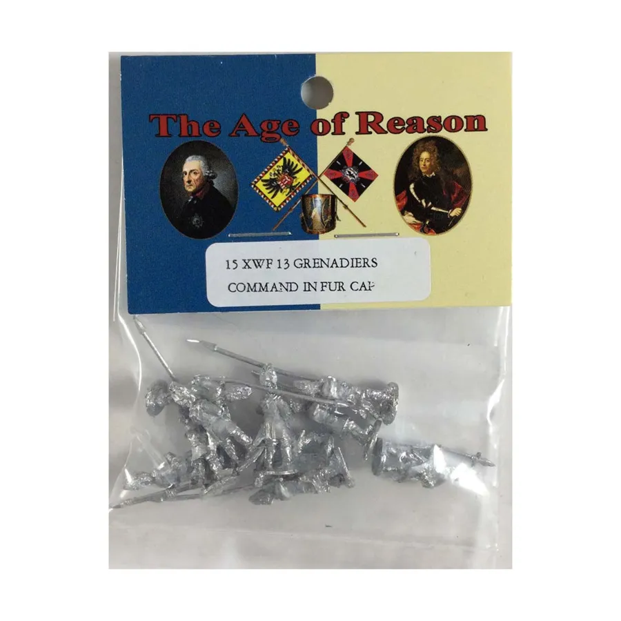 

Командование французских гренадеров в меховой шапке, Age of Reason Miniatures - Seven Years War - French (15mm)