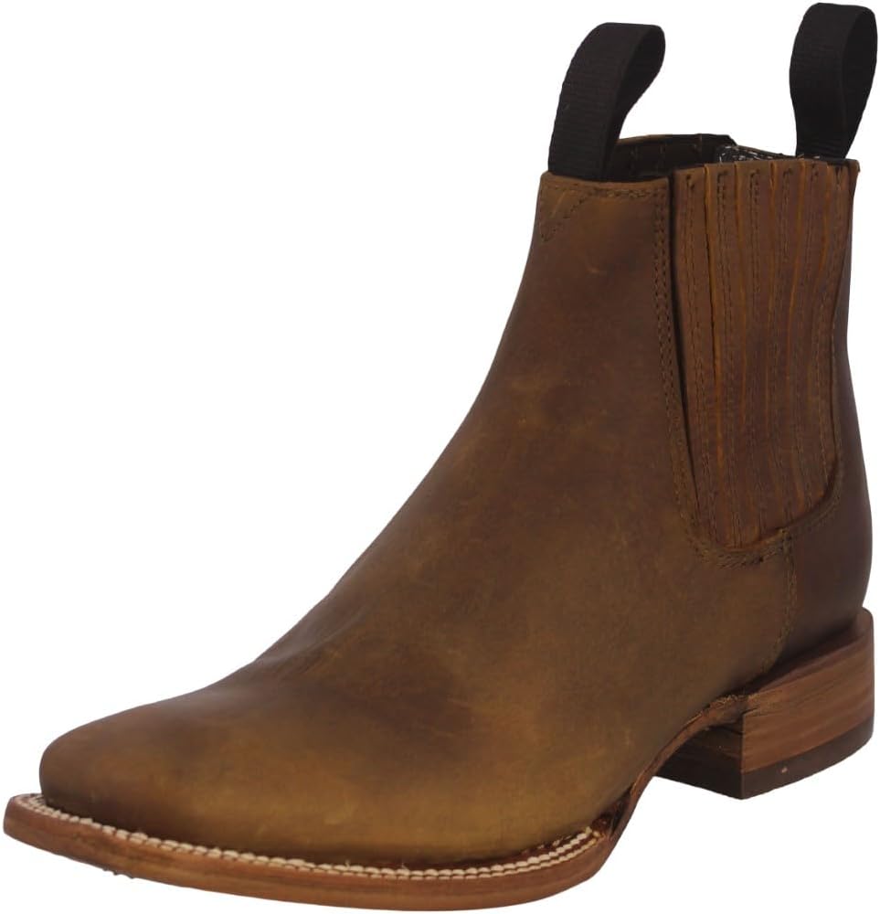 

Мужские ковбойские ботинки профессиональные 770 Honey Brown Chelsea до щиколотки Western Wear кожаные с квадратным носком Cowboy Professional