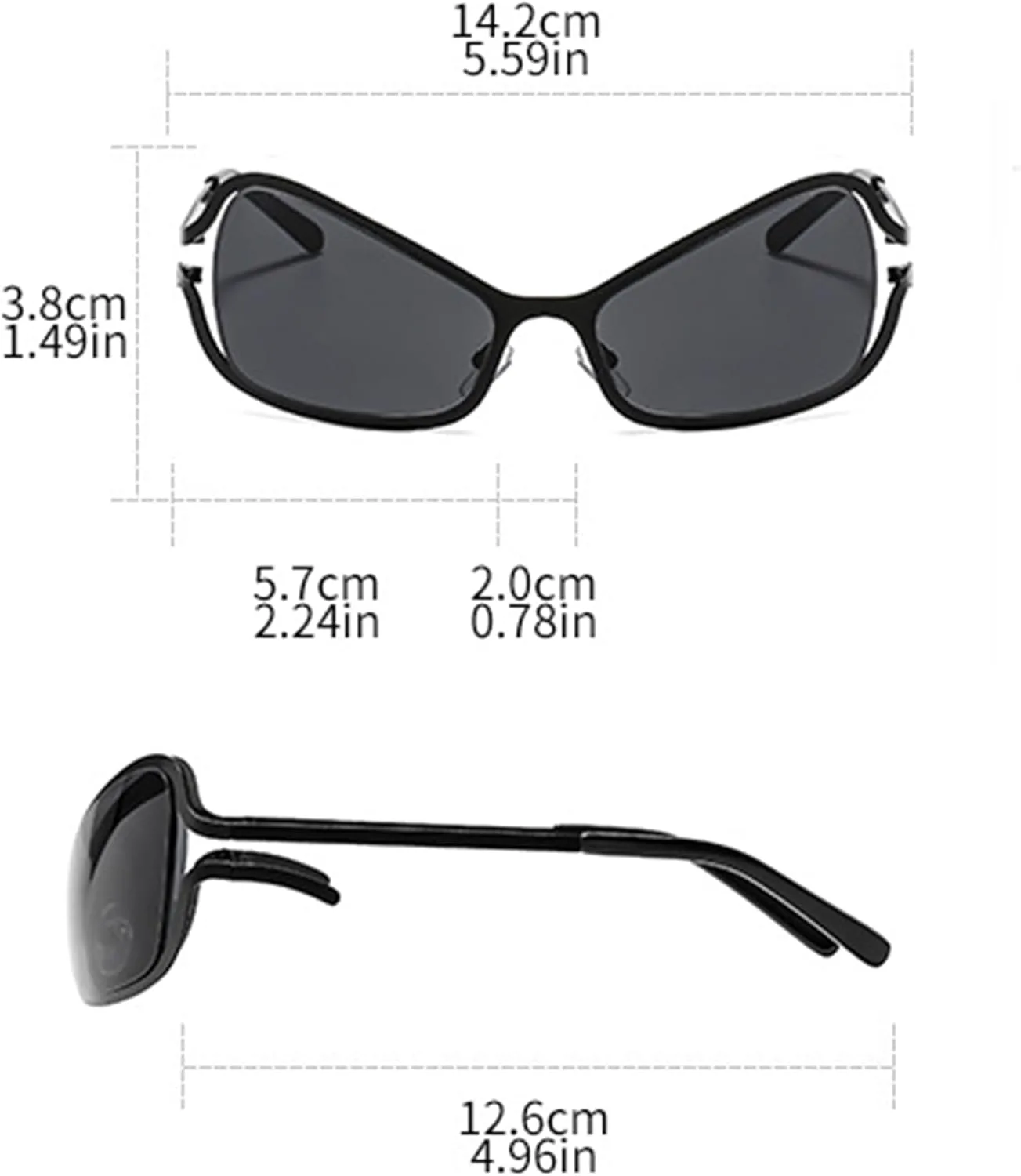 

Модные солнцезащитные очки Bullabulling в стиле Y2K «кошачий глаз» для женщин, винтажные дизайнерские очки 90-х годов, стильные солнцезащитные очки, Silver