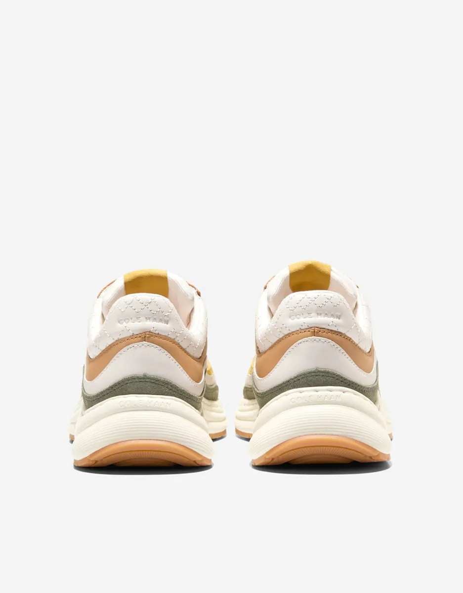 Женские кожаные кроссовки, выполненные из кожи и дышащей сетки Cole Haan, бежевый — фото 2