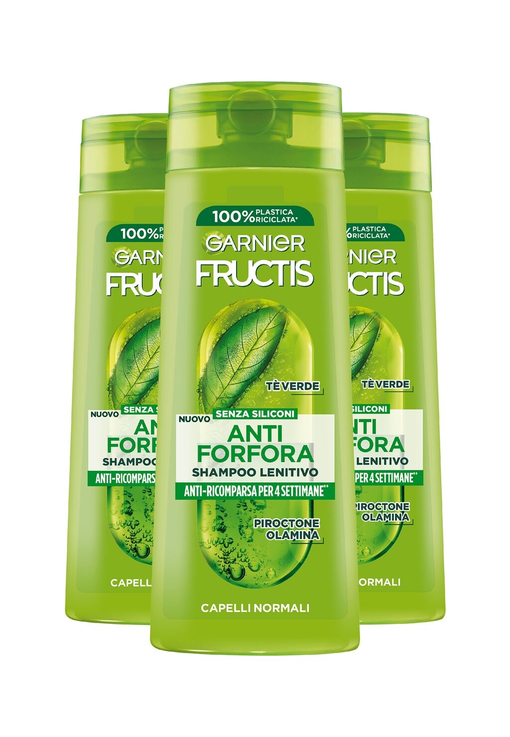

Шампунь GARNIER FRUCTIS SHAMPOO ANTIFORFORA LENITIVO PER CAPELLI NORMALI, 250 ML, 3 PACK Garnier, зеленый