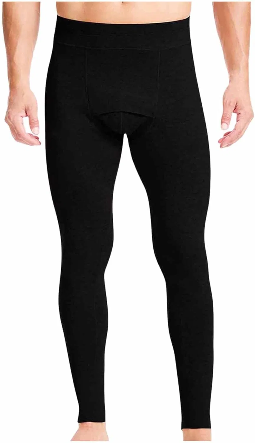 Термобельё брюки мужские утеплённые, чёрный