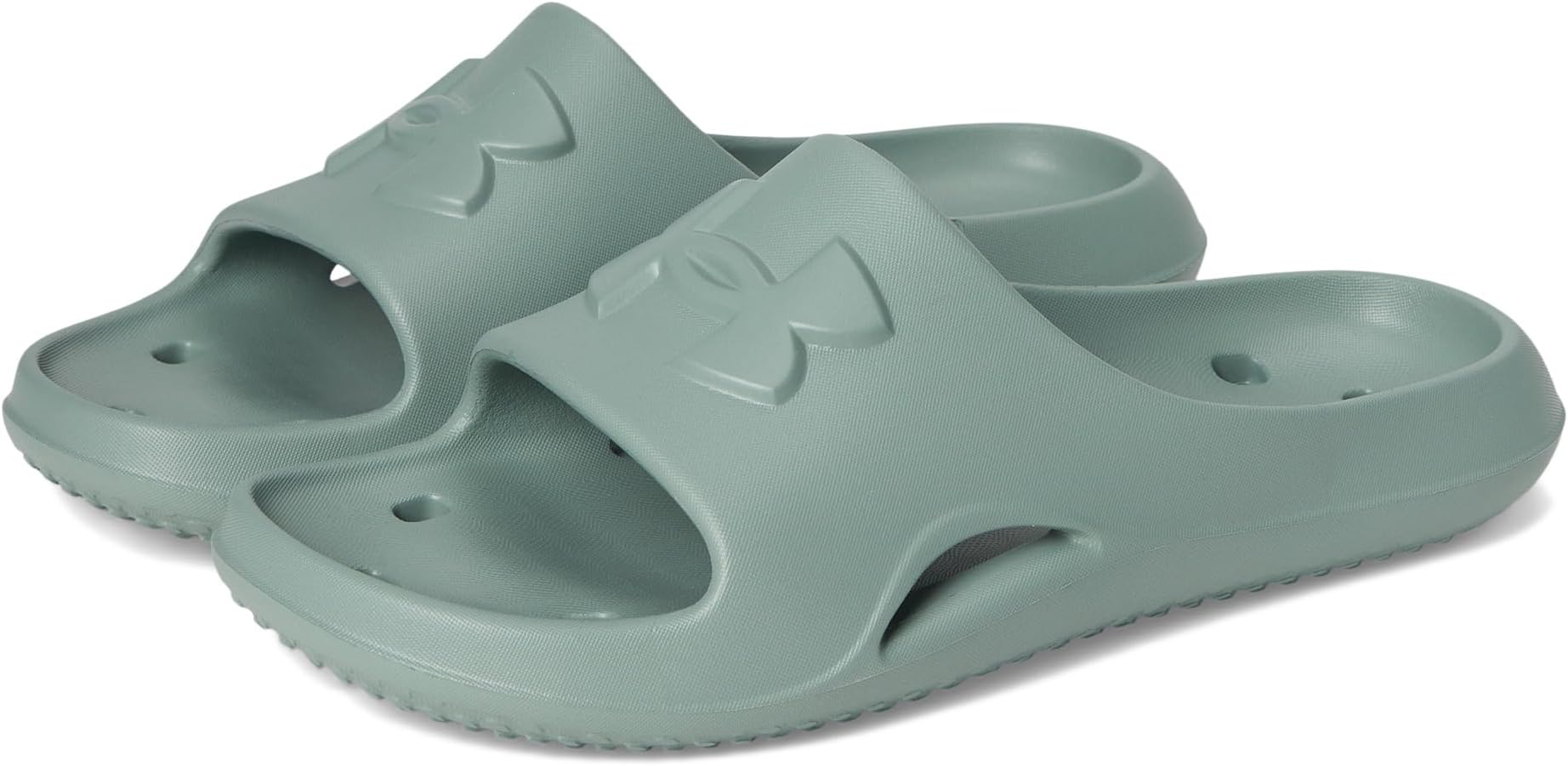 Сандалии Under Armour Locker V, цвет Silica Green/Silica Green/Silica Green