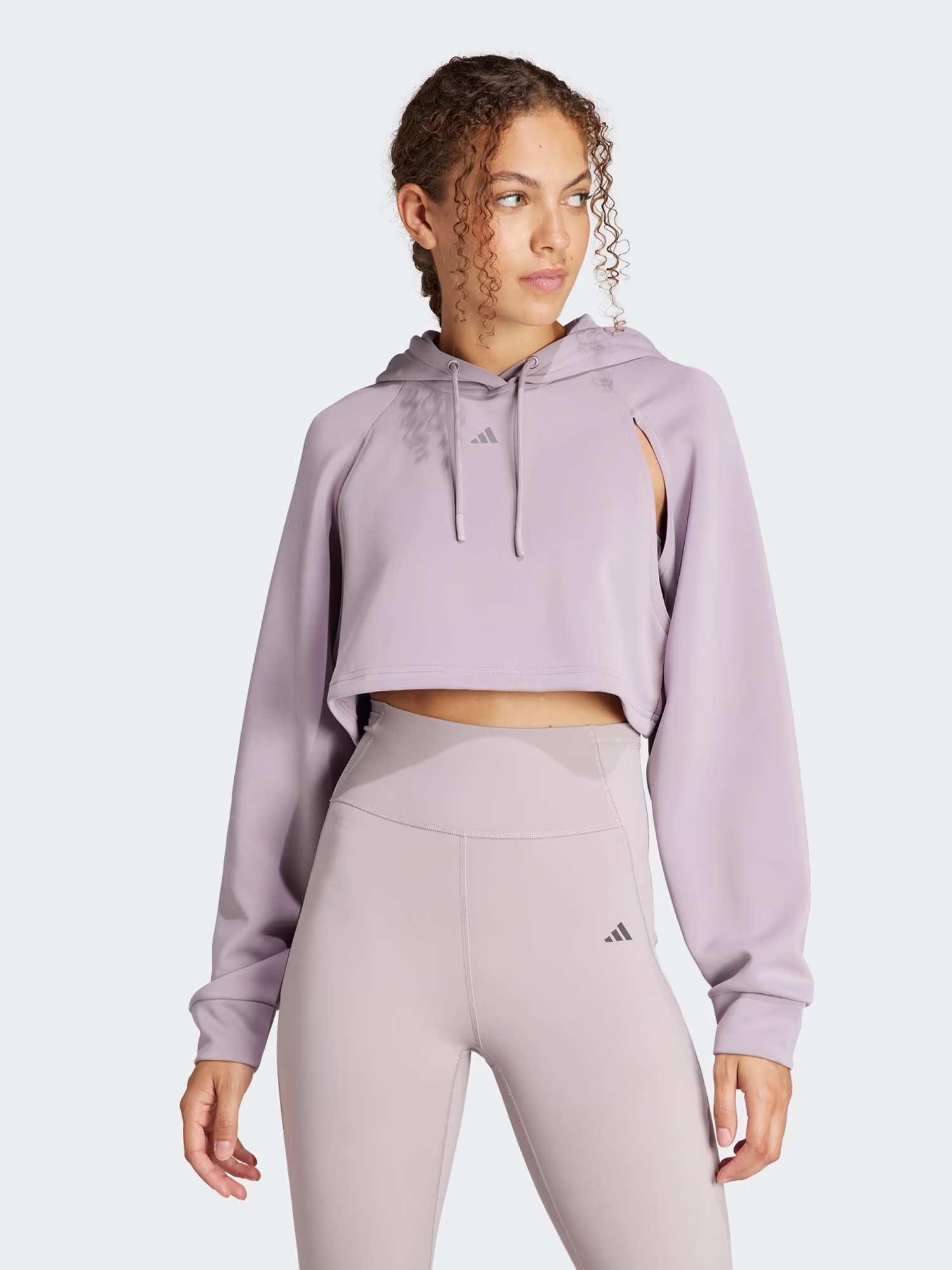 

Толстовка Adidas Performance HIIT AEROREADY Crop Training Hoodie, розовый