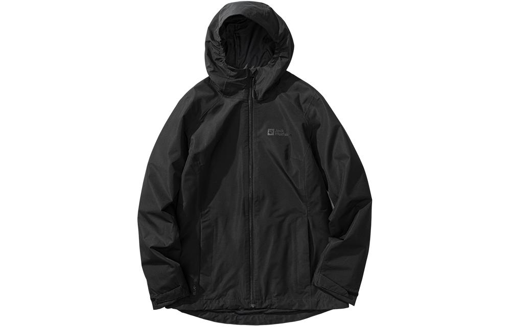 

JACK WOLFSKIN Ветровка женская водостойкая непродуваемая, Black/6000