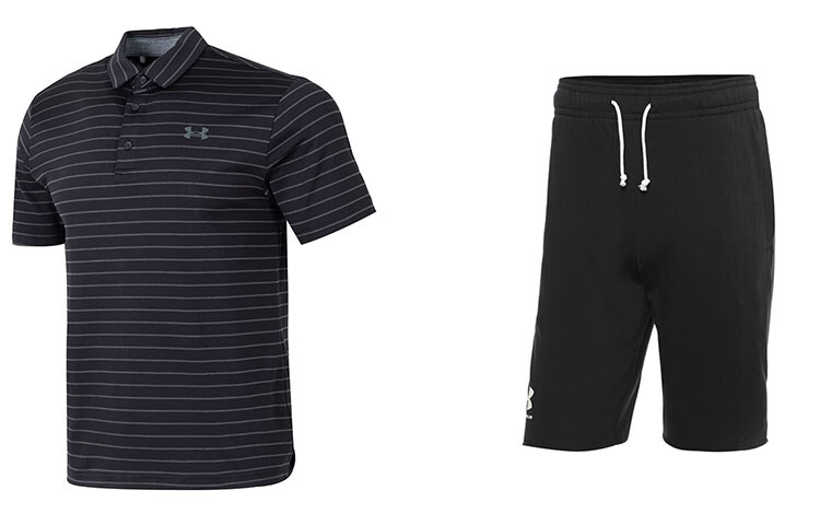 

Повседневный спортивный мужской спортивный костюм черный Under Armour, черный