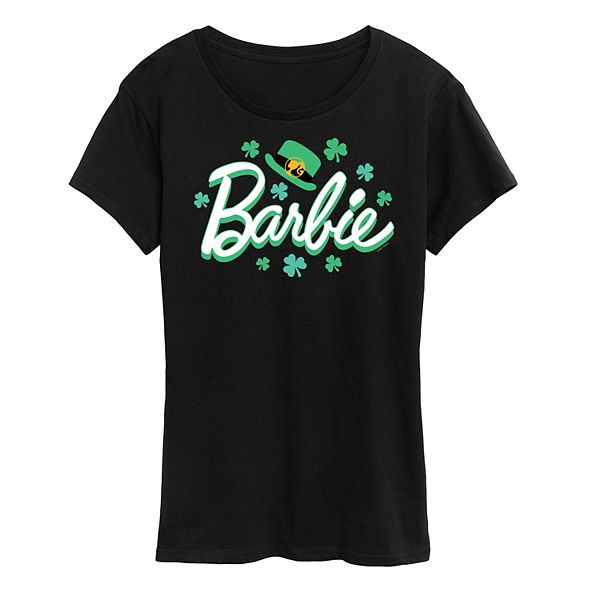 

Футболка женская с принтом St Patrick's Barbie, Black, Черный, Футболка женская с принтом St Patrick's Barbie, Black