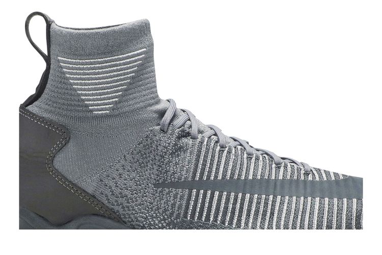 Кроссовки Flyknit Mercurial XI 'Dark Grey', серый — фото 2