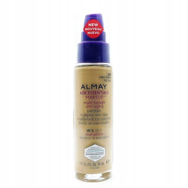 

Almay Age Essentials Multi 120 легкая теплая тональная основа Revlon