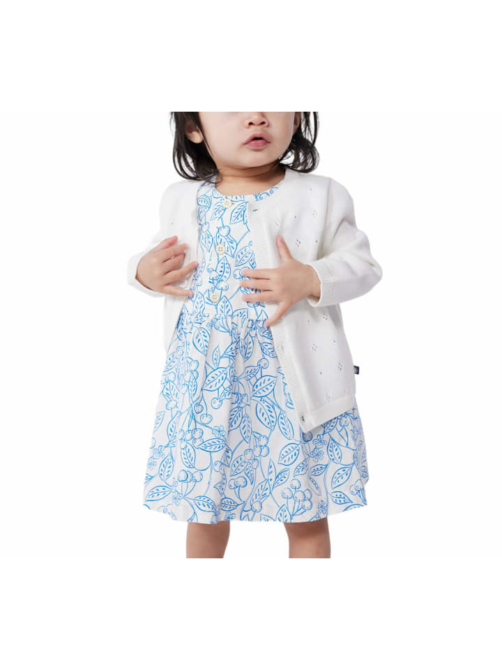 

PETIT BATEAU Белый кардиган для девочек