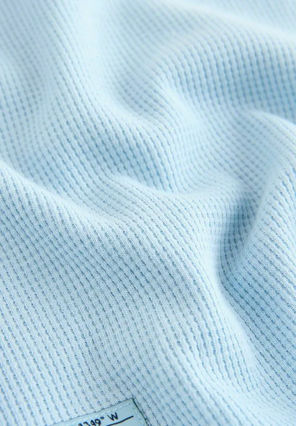 Спортивные штаны с коротким рукавом и текстурированной поверхностью Next, Light Blue — фото 3