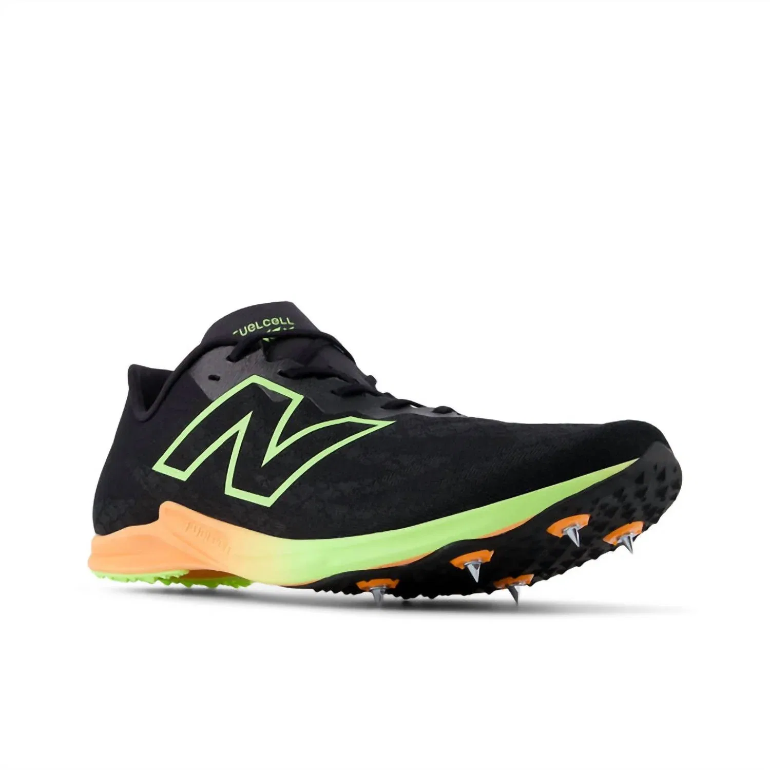 New Balance Мужские кроссовки Fuelcell Supercomp Xc-X в черно-салатовом цвете Glo — фото 3