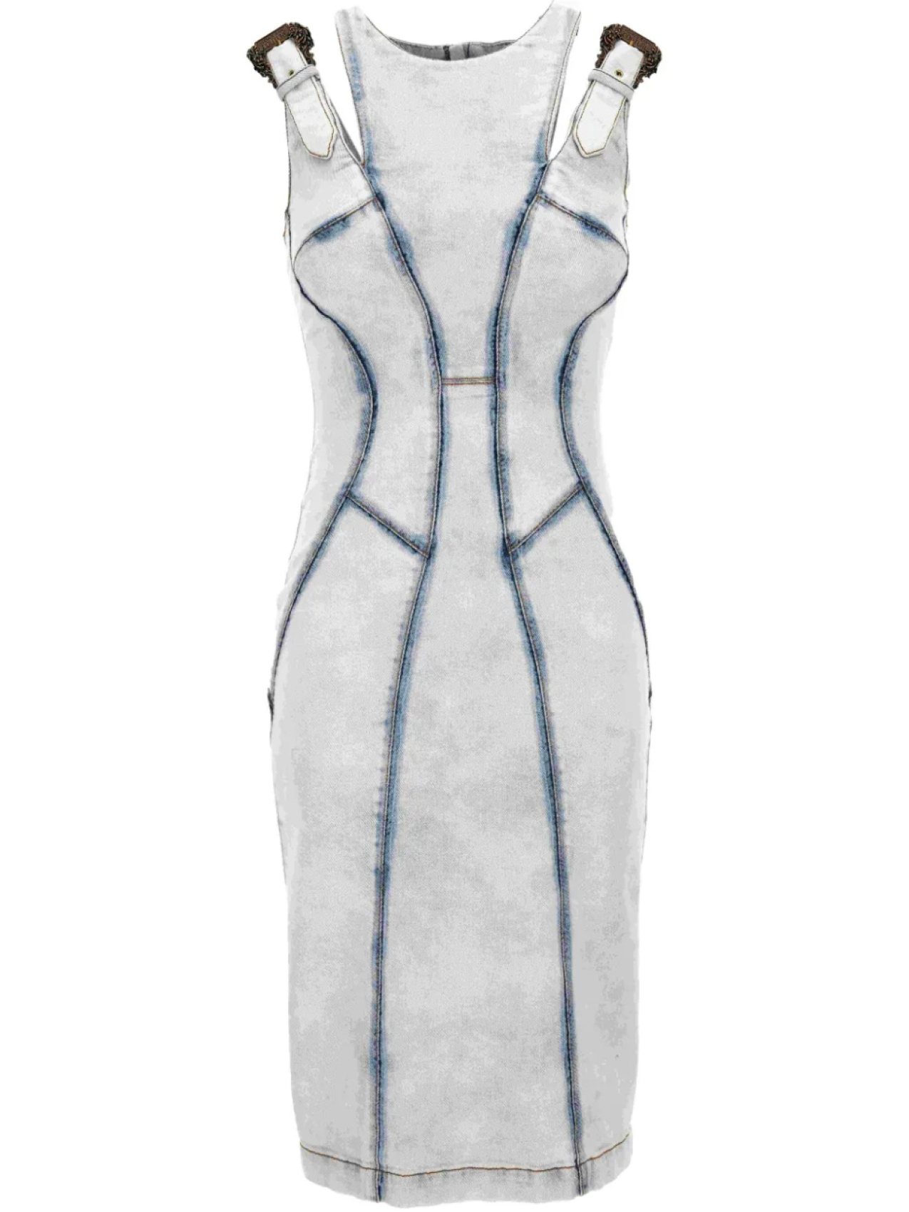 

Versace Jeans Couture платье с пряжкой, синий