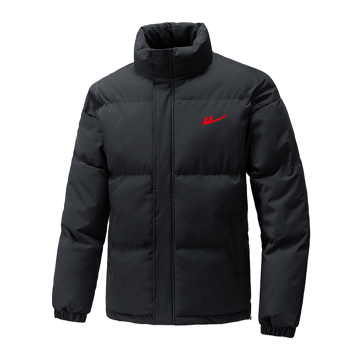 

Пуховик Unisex WARRIOR, черно-белый логотип