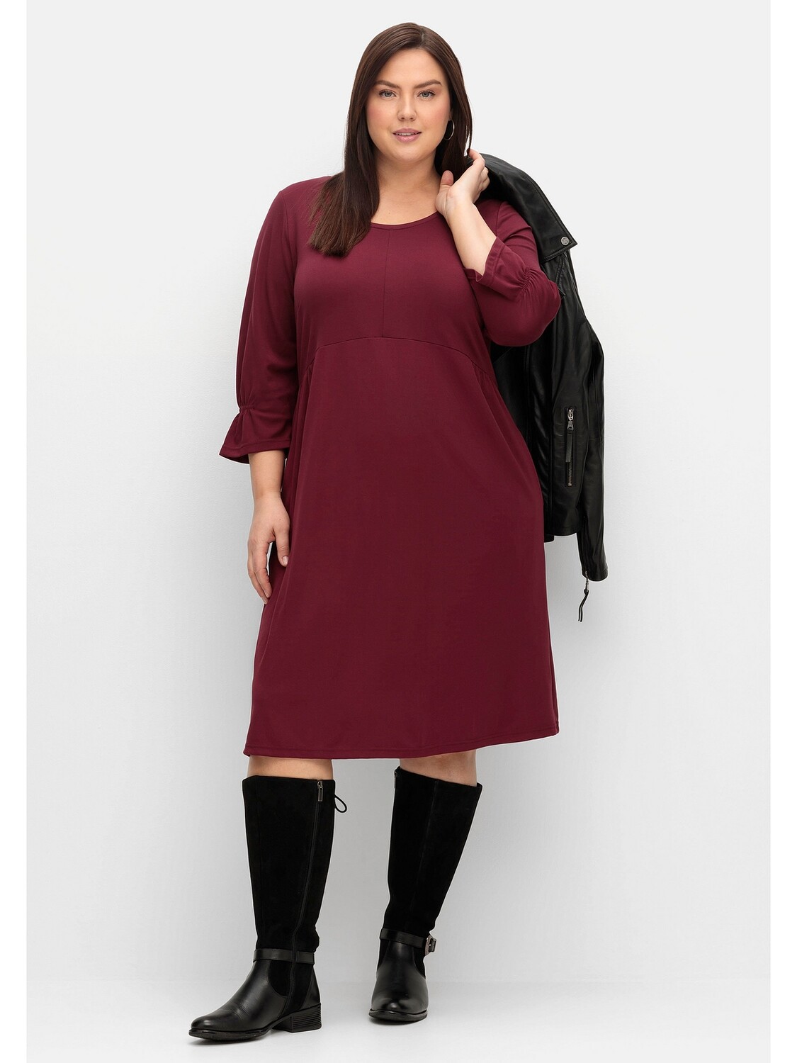 

Платье sheego Shirt, цвет weinrot