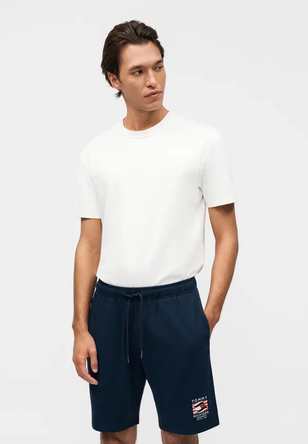Спортивные штаны Tommy Hilfiger Box Flag Americana Capsule Tracksuit Bottoms, угольно-синий — фото 4