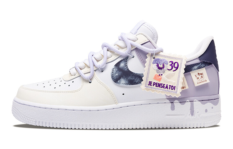 

Кроссовки Nike Air Force 1 Skateboarding Shoes Unisex Low-top Purple, светло-фиолетовый